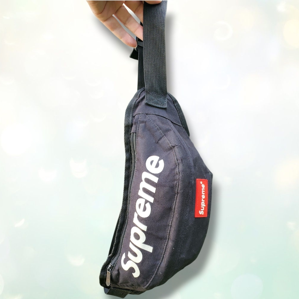 Supreme Classic Waist Black Sling Belt Bag - Picture 3 of 11